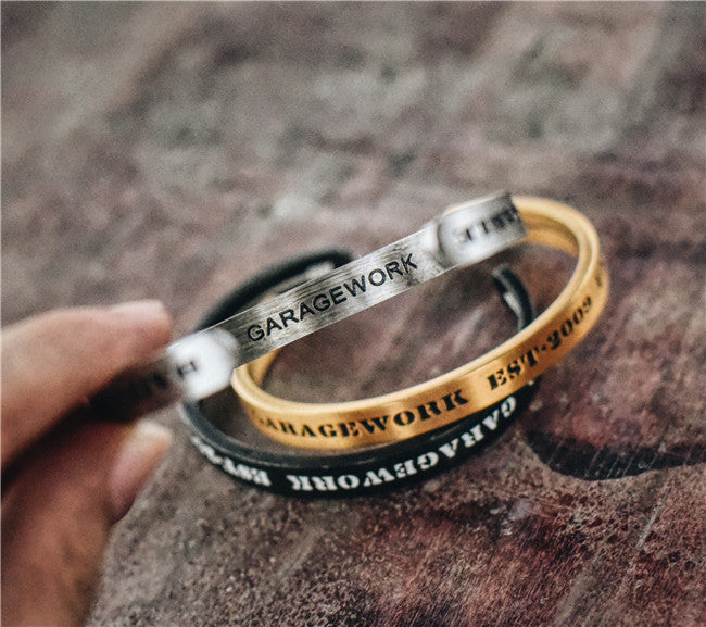 Hip Hop Fashion Brand North European and American Style Street Retro Men's and Women's Bracelet Alphabet Number Opening Couple Personalized Bracelet