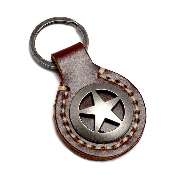 Simple Five-pointed Star Key Chain Creative Personality Fashion Gifts Trend Car Key Pendant