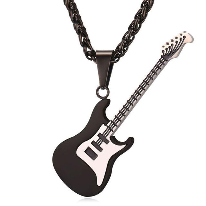 Musicwaker®High-quality Leather Handmade Personalise Unique Bracelet Limited Edition(Guitar+Traditional guitar+ Beth+ Guitar Necklace+Music )