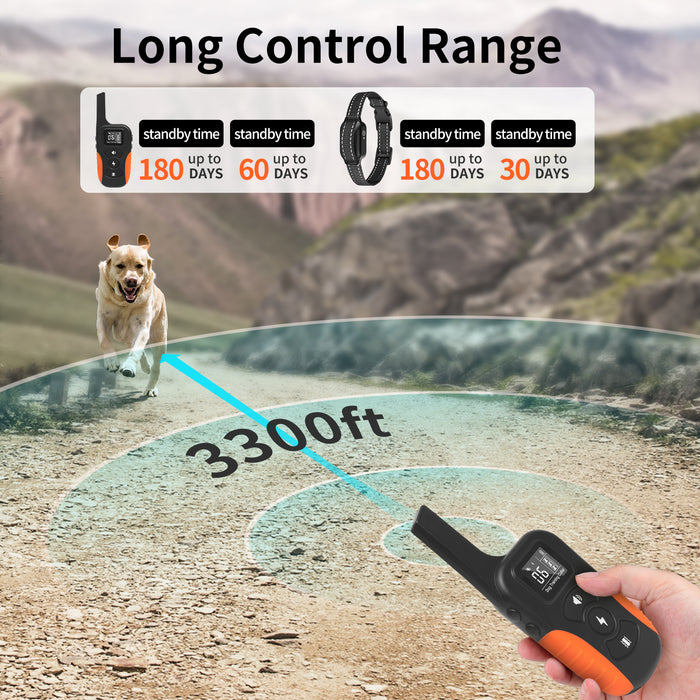 PD519-1 remote control dog training device, voice-activated bark stopper, dog training device, dog supplies, electronic dog training supplies, dog collar