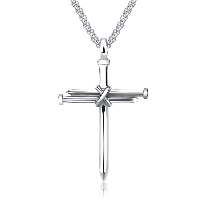 Cross men's pendant punk style men's necklace jewelry