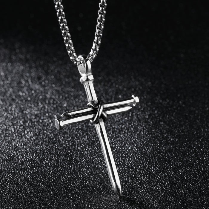 Cross men's pendant punk style men's necklace jewelry