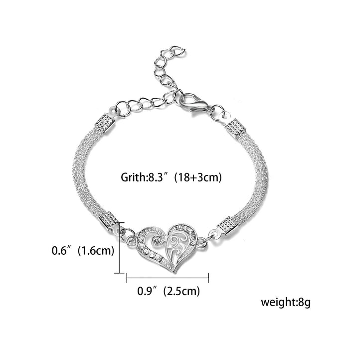 Charm Infinity Bracelets on Hand Twisted Elegant Fashion Geometric Couple Bracelets Jewelry Gifts