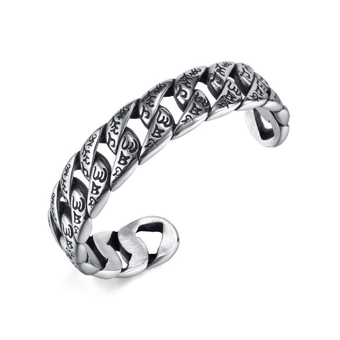 Retro Personality Design Titanium Steel Trend all-match Stainless Steel Bracelet