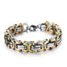 Luxury Personalized Man Bracelet New Cool Gold/Silver Stainless Steel - Florence Scovel - 2