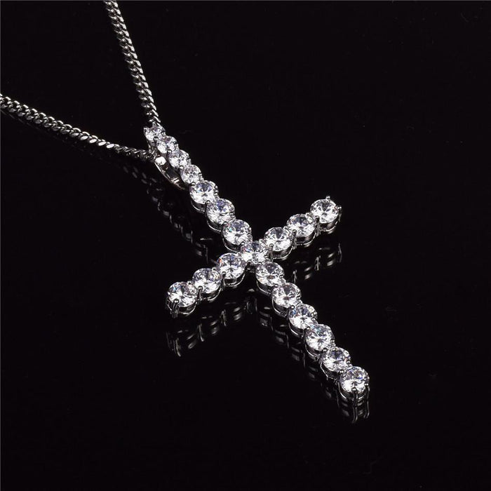 Cross Pendants Necklace-  Women's Hip Hop Jewelry