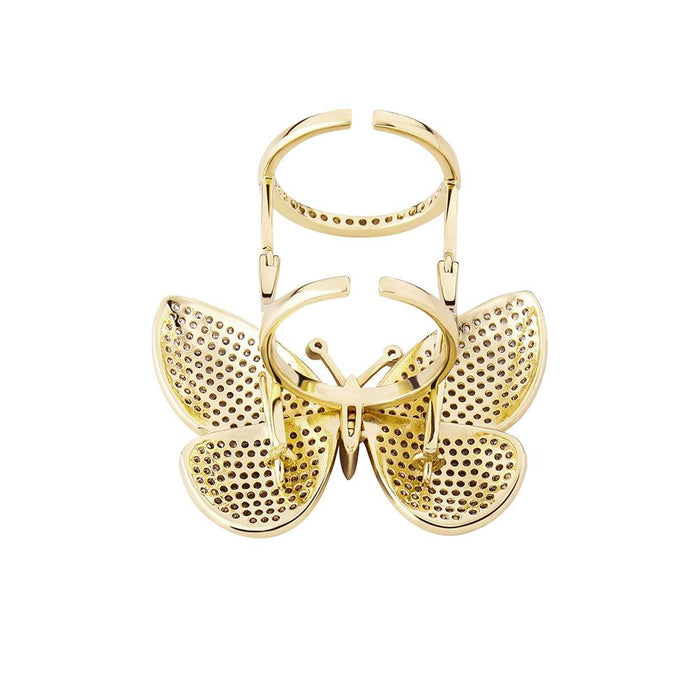 Hip Hop Butterfly Rings