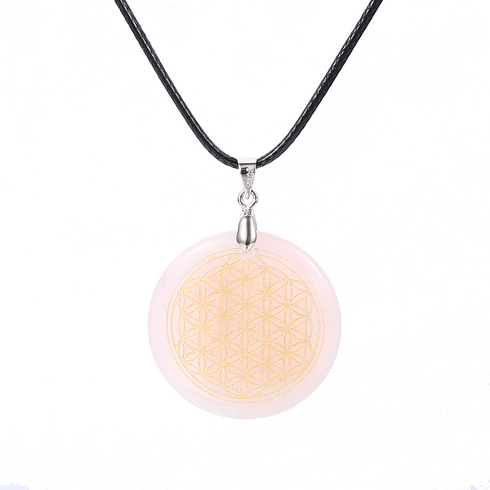 Necklace "Flower of Life" in Natural Stone - 8 stones available