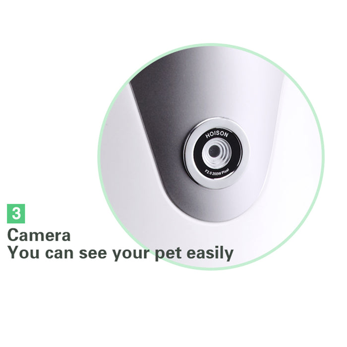 Hoison Smart feeder Pet Dog and Cat  Automatic Feeder, HD Camera for Voice and Video Recording