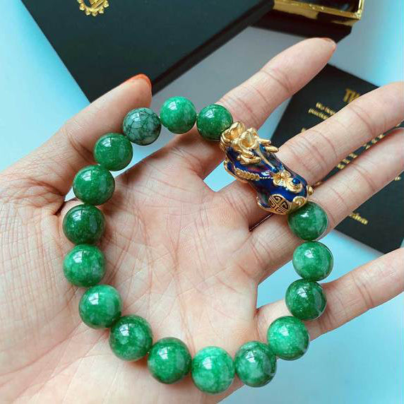 Jade Pixiu Abundance Protection Bracelet
