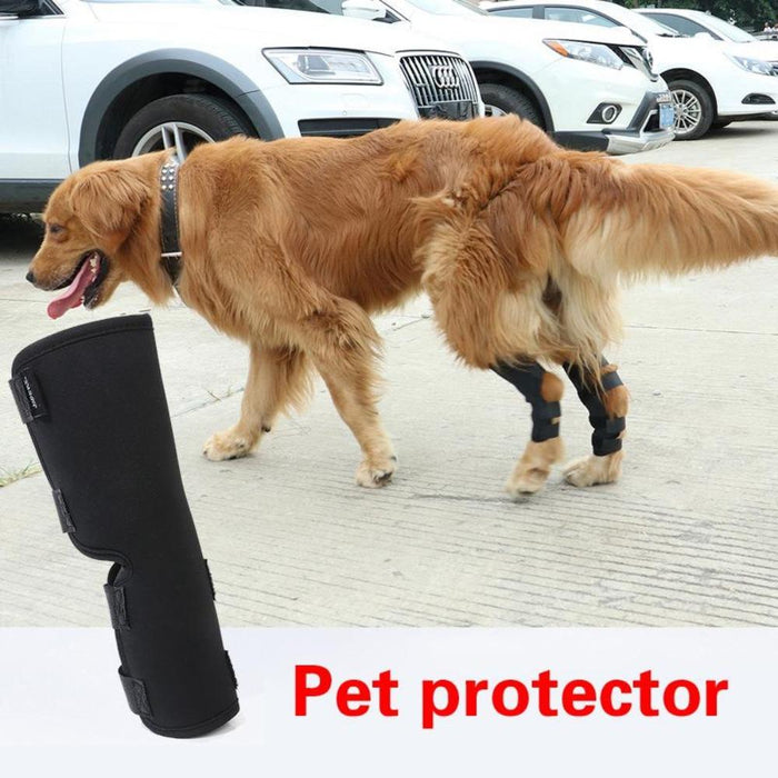 Hoison Canine Dog Hock Brace Rear Leg Joint Wrap Protects Wounds as They Heal