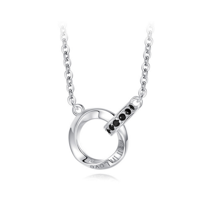 Personalized Necklaces With Mobius Ring Clasp Pendants For Men And Women
