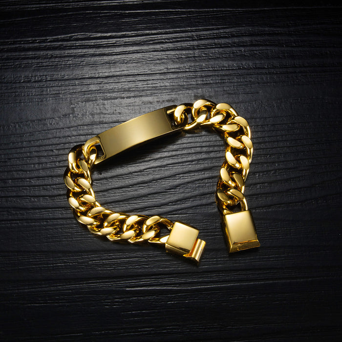 Hip Hop Stainless Steel Fashion Trend Magnetic Fastener Bracelet