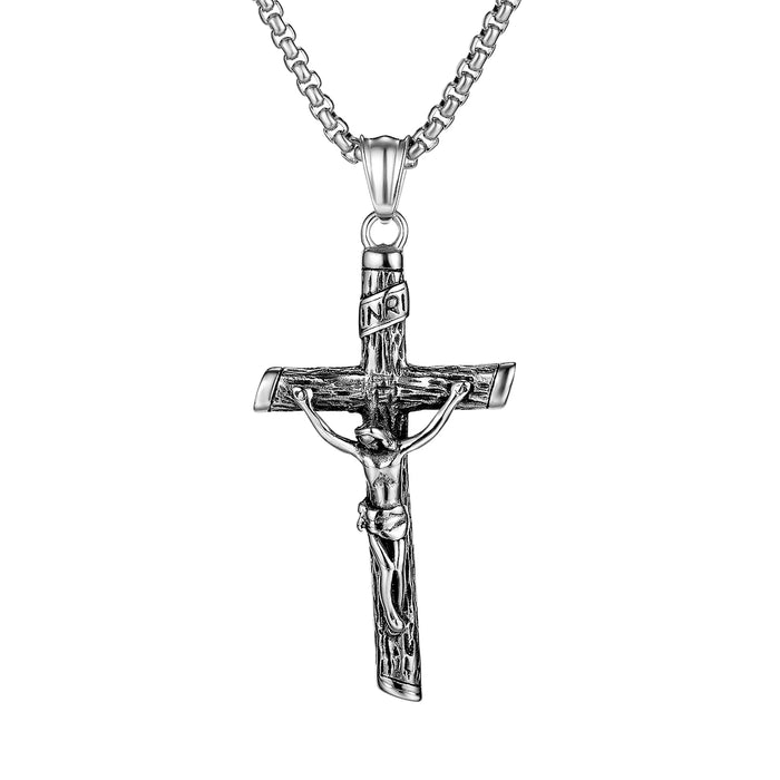 Vintage Classic Cross Stainless Steel Necklace
