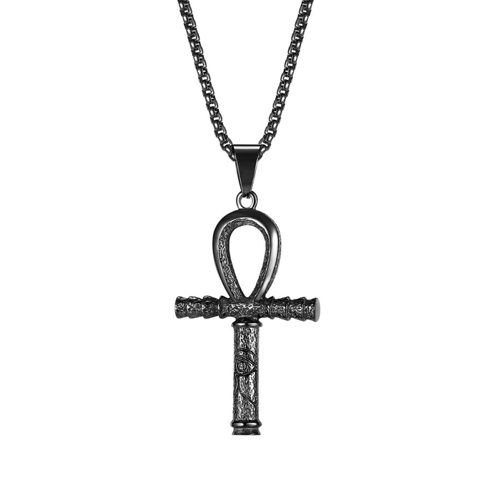 Stylish Retro Cross Personality Hip Hop Stainless Steel Necklace
