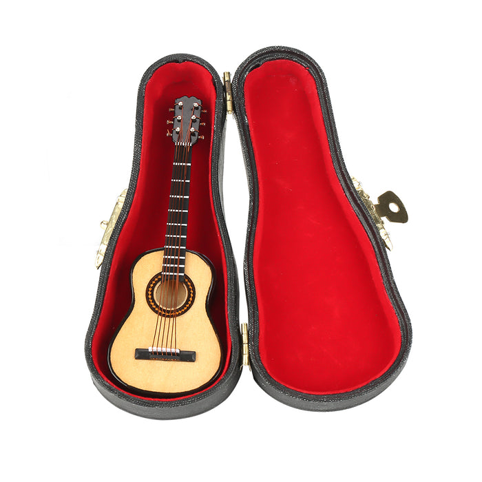 Miniature Wooden Guitar Model