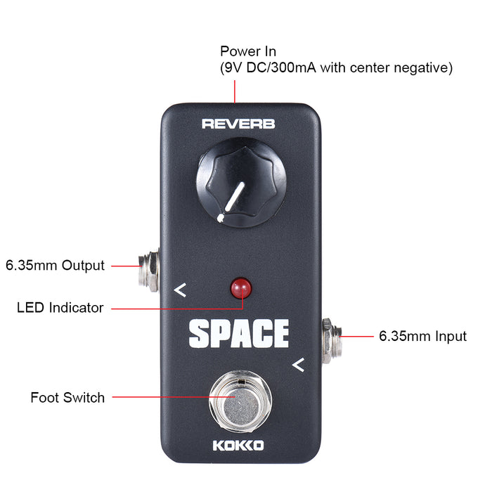 KOKKO FRB-2 Mini Space Reverb Guitar Effect Pedals