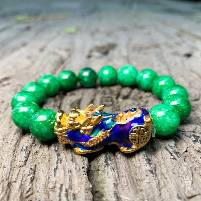 Jade Pixiu Abundance Protection Bracelet - Bracelet - Inner Wisdom Store