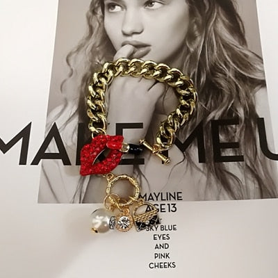 Five chain bracelet for women pearl flower bracelet jewelry