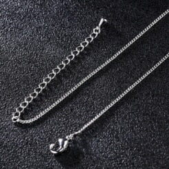 Simple Link Chain Necklace For Women Ultrathin 1.3 MM Wide Gold Color / Steel Color Copper Alloy Female Ladies Jewelry