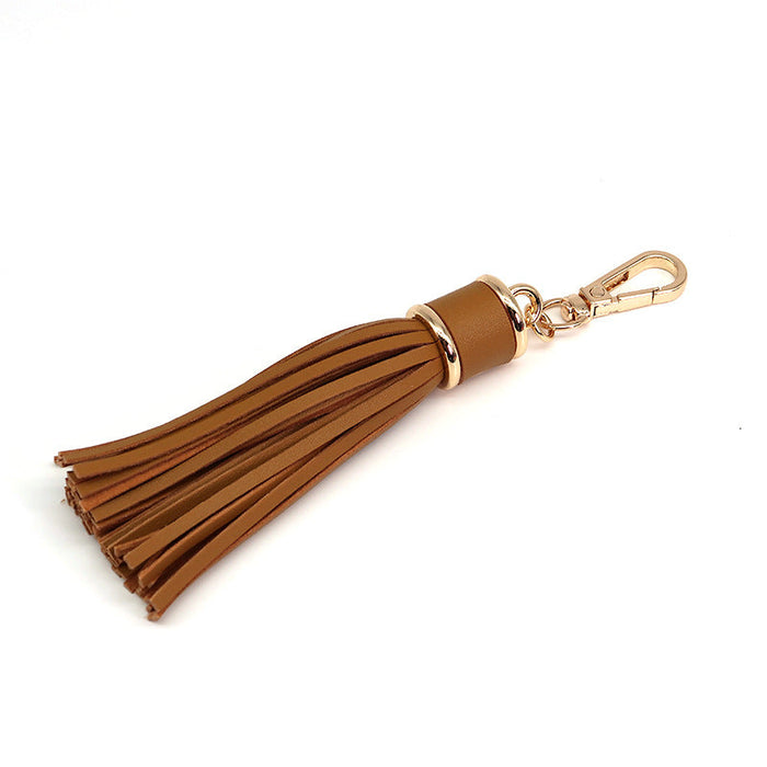 PU Fringe Key Chain Bag Pendant Leather Long Fringe Key Chain