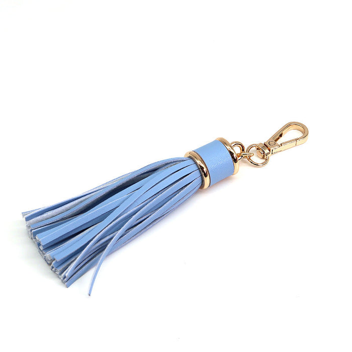 PU Fringe Key Chain Bag Pendant Leather Long Fringe Key Chain