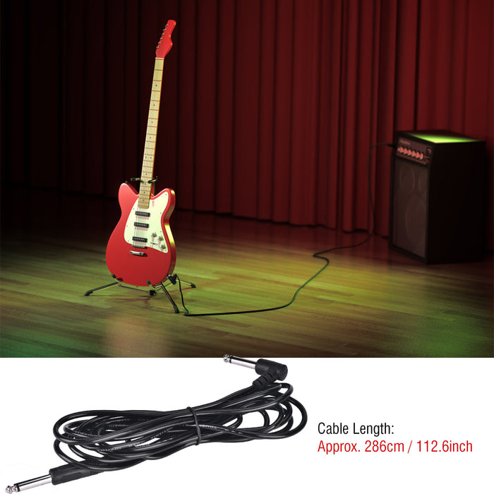 Right Angle Patch Cord Amplifier Cable Wire for Electric Guitar Bass