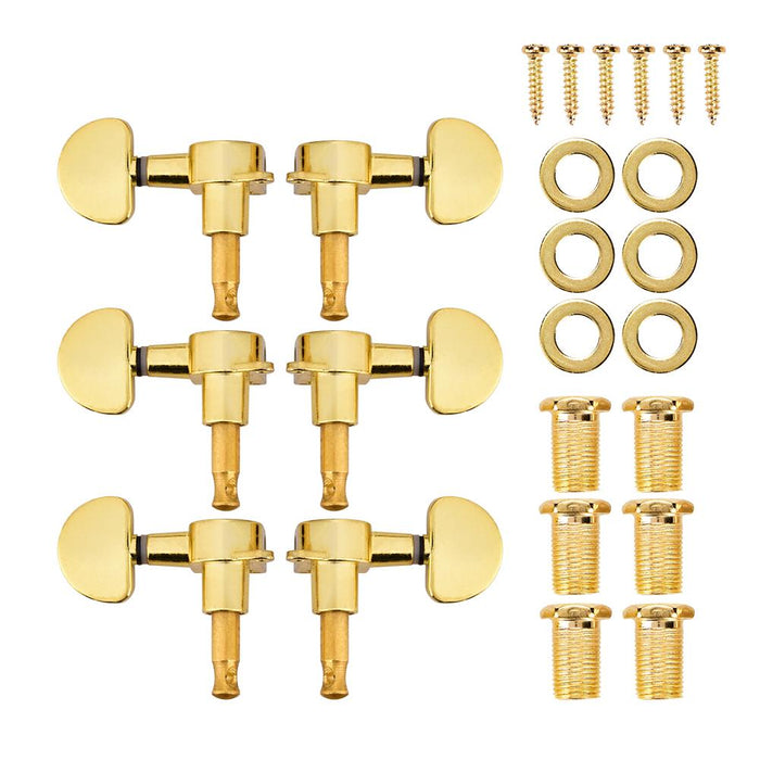 Guitar Tuning Pegs Locking Tuners Zinc Alloy Machine Heads for Guitar Gold
