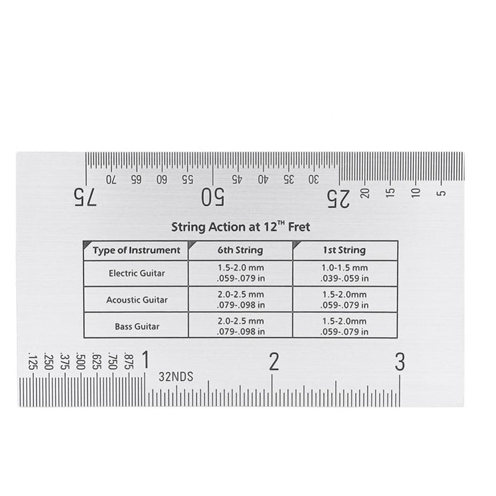 26 Inch Long String Ruler Stainless Steel String Action Ruler — BeGears