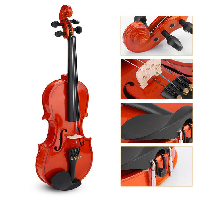 1/8 Size Violin Learner Beginners Kit with Bow + Lightweight Case + Rosin