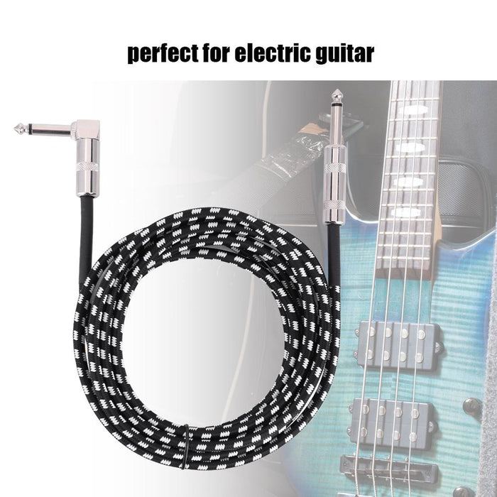 6.35mm Electric Guitar Audio Extension Cable 3 Meters Length Music Instrument Accessory