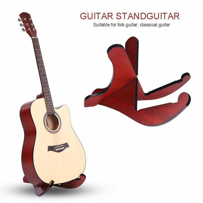 Detachable Space-Saving Wooden Wood Stand Mount Rack for Folk Classical Guitar