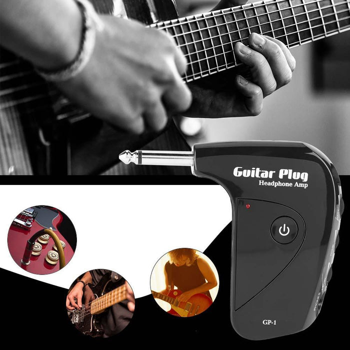 NUX GP-1 Guitar Plug Headphone Amp with Classic British Distortion Effect