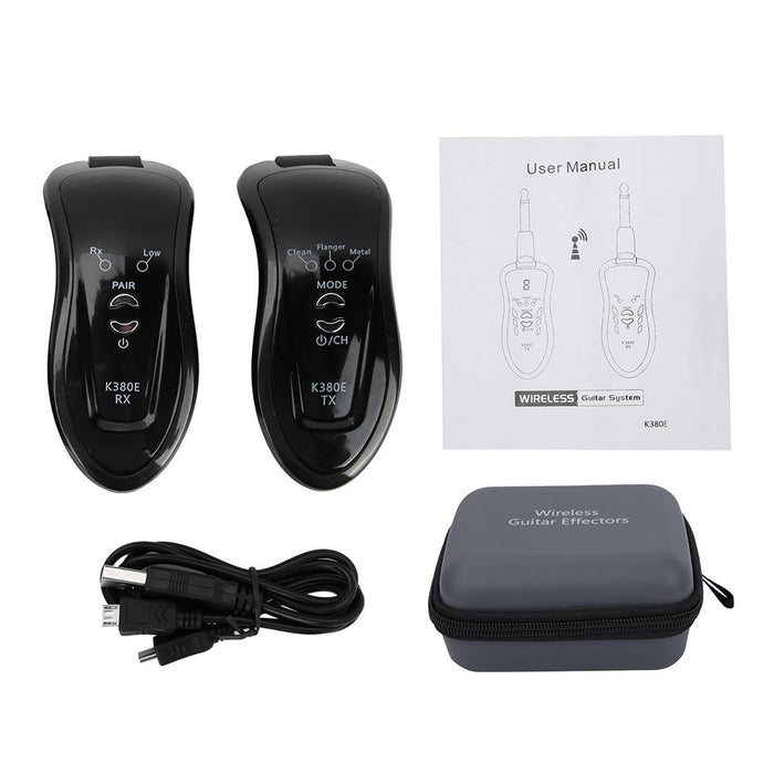 K380E Multifunction Rechargeable Wireless Guitar Transmitter Receiver