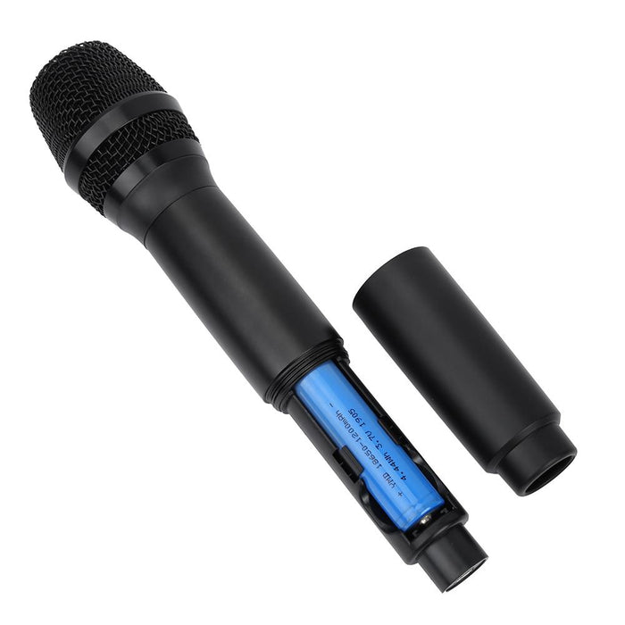 UHF Wireless Audio Mic Set Rechargeable Handheld Microphone