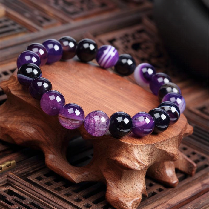 Purple Agate Power Bracelet