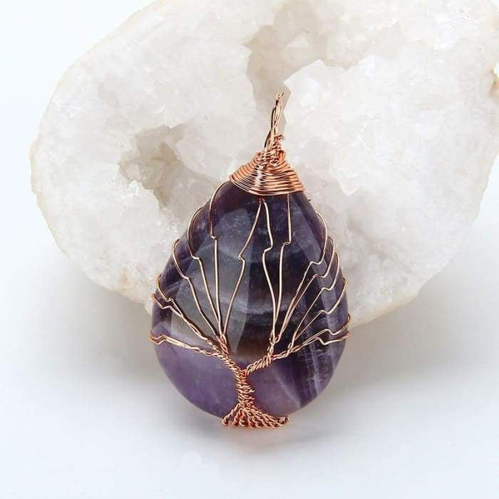 Handmade "Tree of Life" Necklace in Semi-Precious Stones