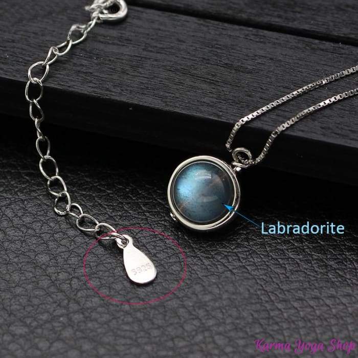 Necklace "Luminous Labradorite" in 925 Silver