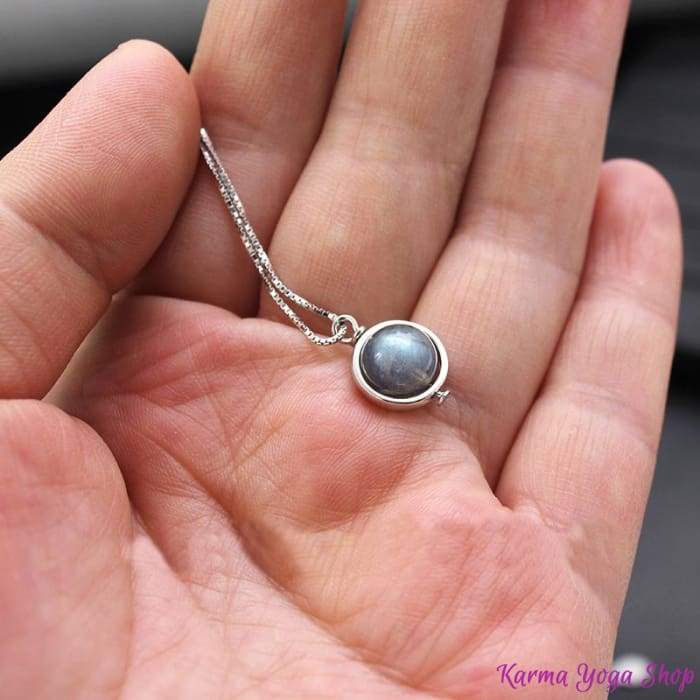 Necklace "Luminous Labradorite" in 925 Silver
