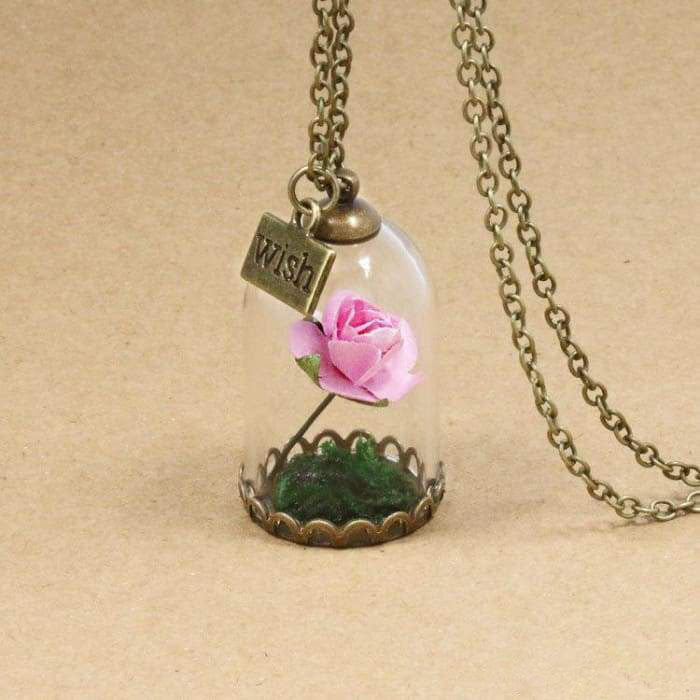 Necklace "Eternal Rose" - 6 colors available