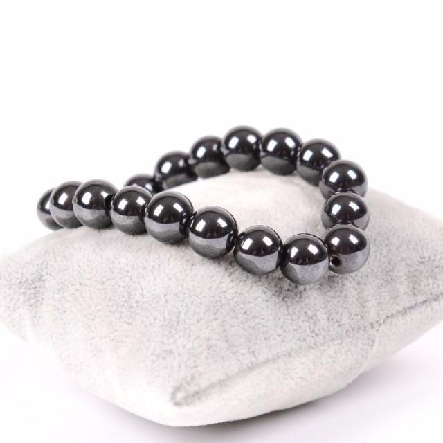 Cool Magnetic Hematite Stone Beads Bracelet