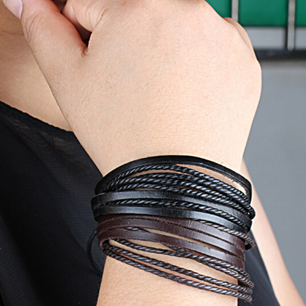 Rustic Leather Wrap Bracelet - Florence Scovel - 5