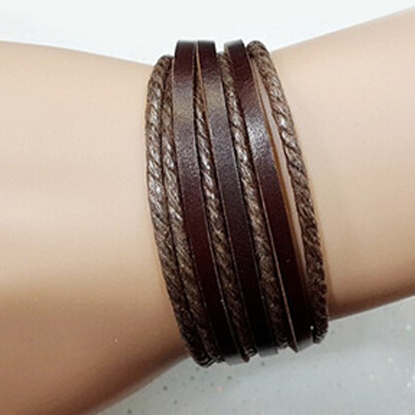 Rustic Leather Wrap Bracelet - Florence Scovel - 7