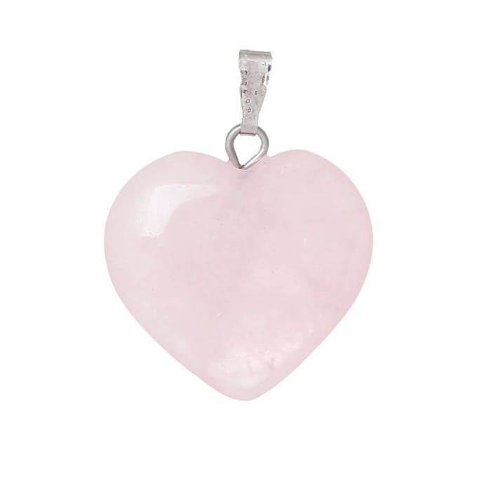 "LOVE" pendant in Rose Quartz