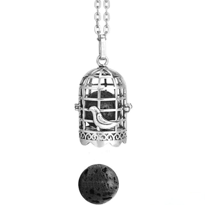 Pendant "Sacred Symbol and Lava Stone" Essential Oil Diffuser - 7 symbols available