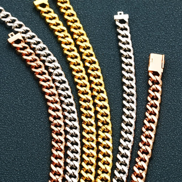 6MM Iced Out Cuban Chain Necklace- Men's Hip Hop Jewelry