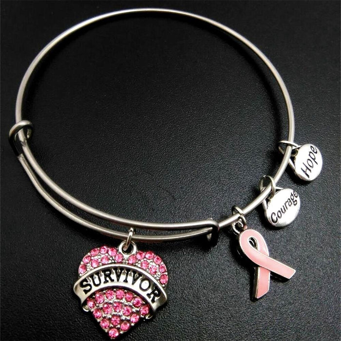 Breast Cancer Survivor Charm Bracelet