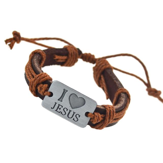 ILJ Leather Charm - Love Bracelet