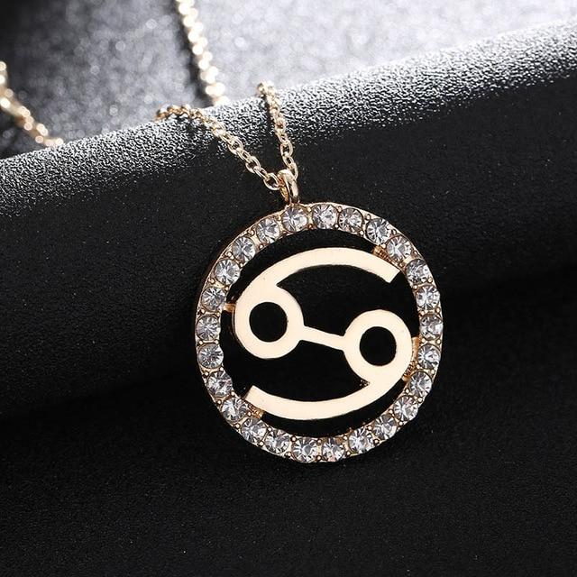 Crystal Zodiac Sign Necklaces
