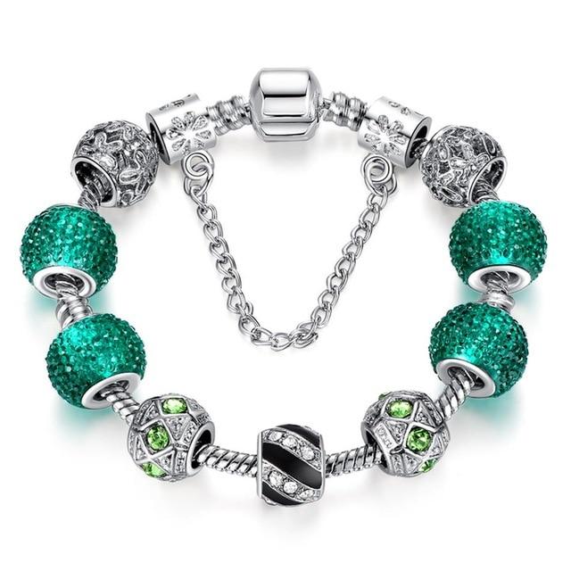 Clover Beads  Charm Bracelet for Women